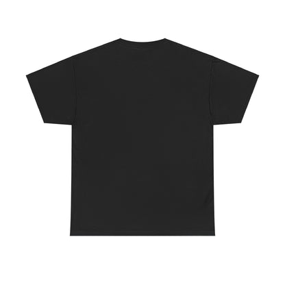 Back view of  'ADI-DAS' black t-shirt, featuring a clean and minimalist back design for a casual, everyday loo